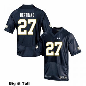 Notre Dame Fighting Irish Men's JD Bertrand #27 Navy Under Armour Authentic Stitched Big & Tall College NCAA Football Jersey OKQ3499KY